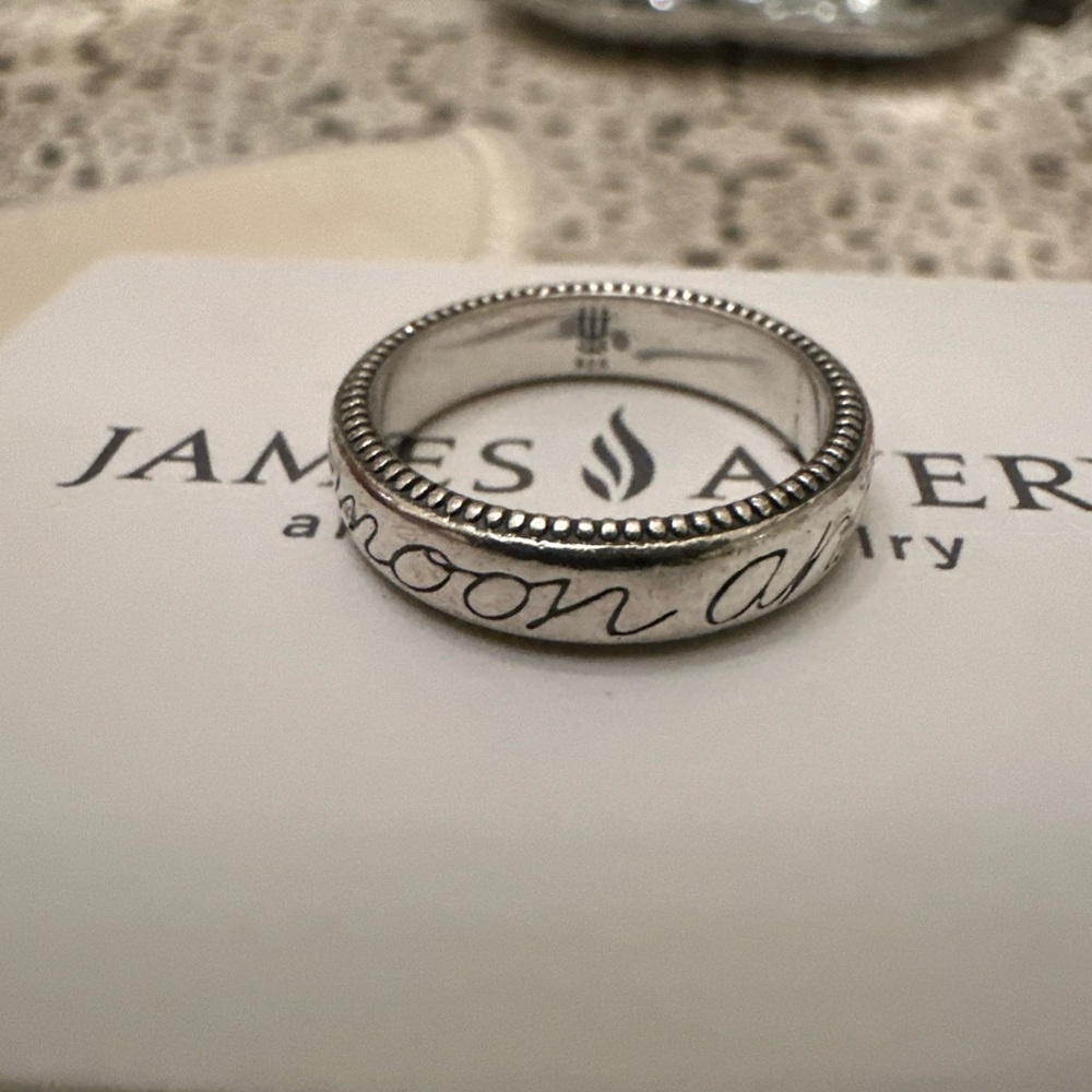 James Avery Sterling Silver "To the Moon and Back" Ring, Size 6.5 ❤️